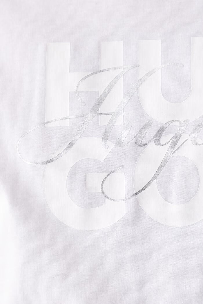 HUGO тениска дамска от памук Dashine_1 бяла 50570678
