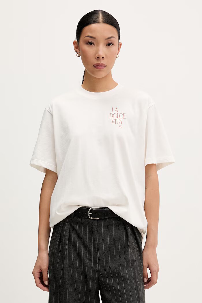 HUGO тениска дамска от памук Vintage Tee_25 бежова 50573326