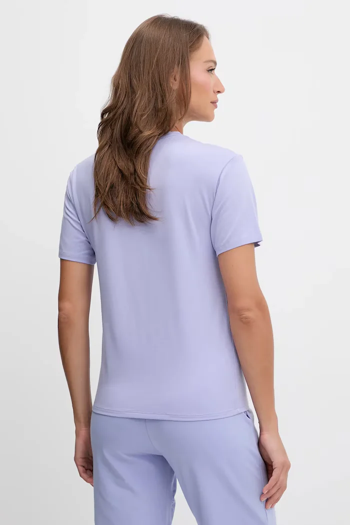 HUGO тениска дамска с модал CASUAL T-SHIRT виолетова 50556981