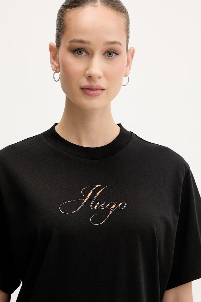 HUGO тениска дамска Vintage Tee_23 черна 50560566