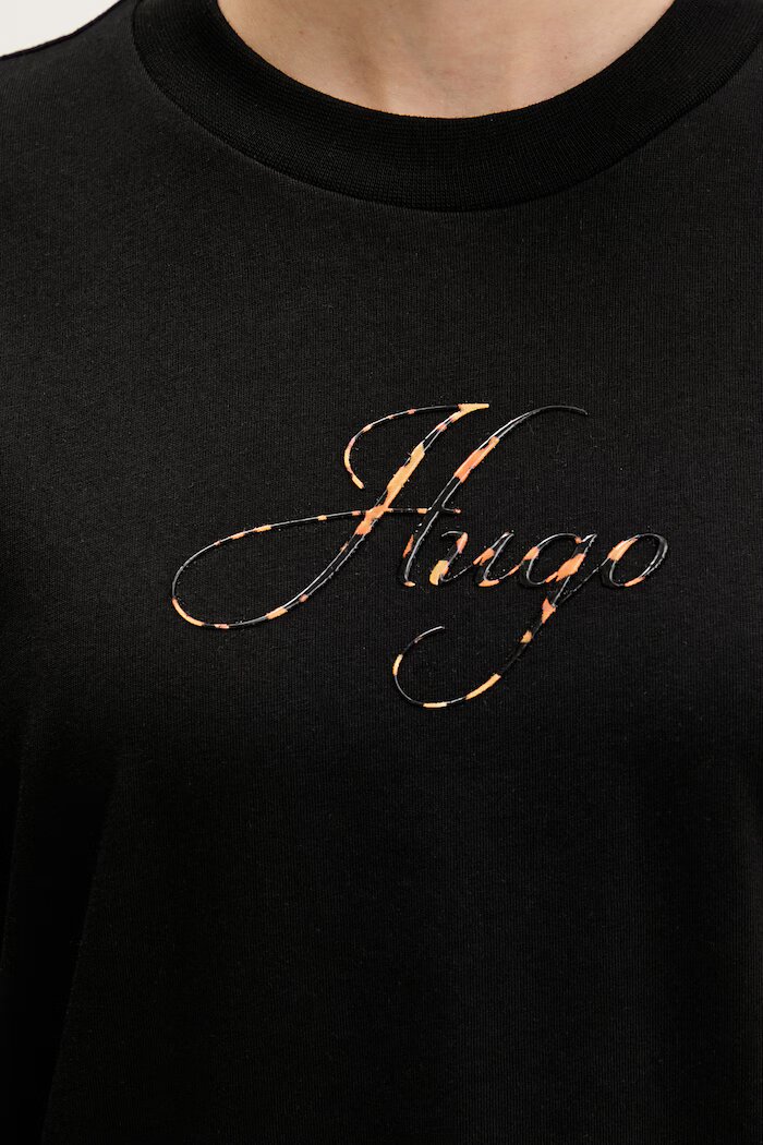 HUGO тениска дамска Vintage Tee_23 черна 50560566