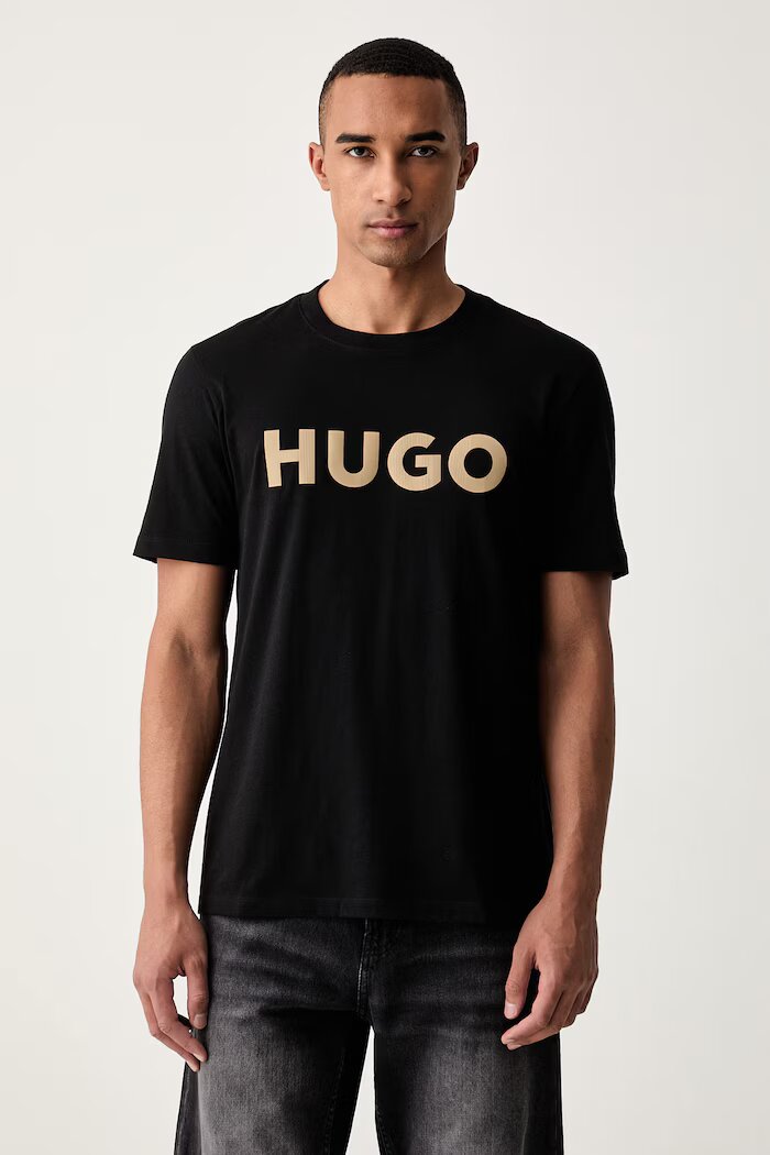 HUGO тениска мъжка от памук Dulivio_U263 черна 50564790
