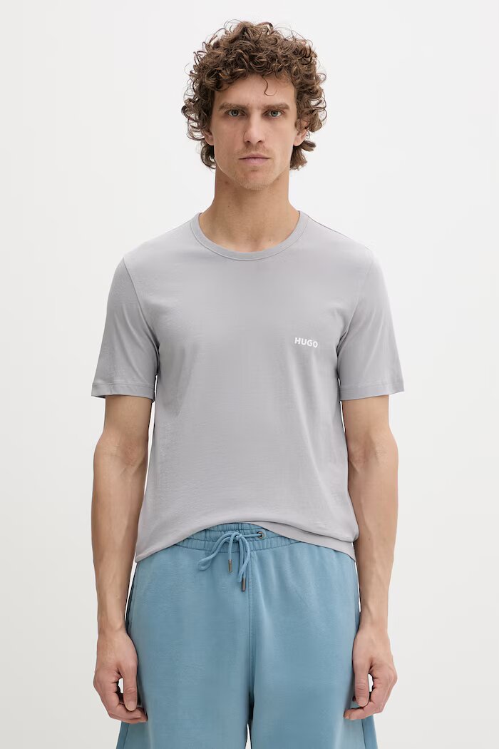 HUGO тениска мъжка от памук T-SHIRT RN TRIPLET P 3 броя бяла 50532811
