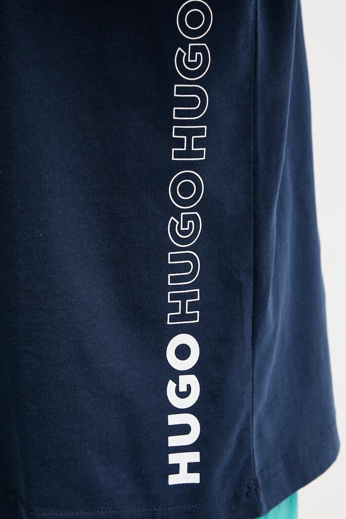 HUGO тениска мъжка от памук TIKI T-SHIRT тъмносиня 50561117