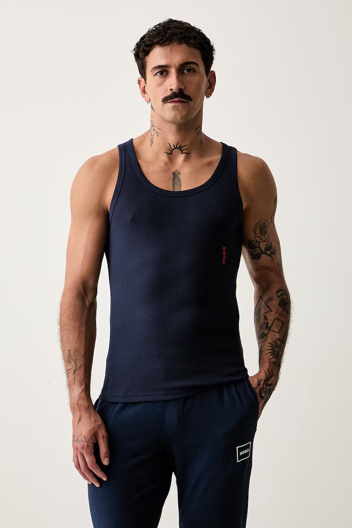 HUGO топ мъжки от памук TANK TOP TRIPL. PACK 3 броя многоцветен 50545681