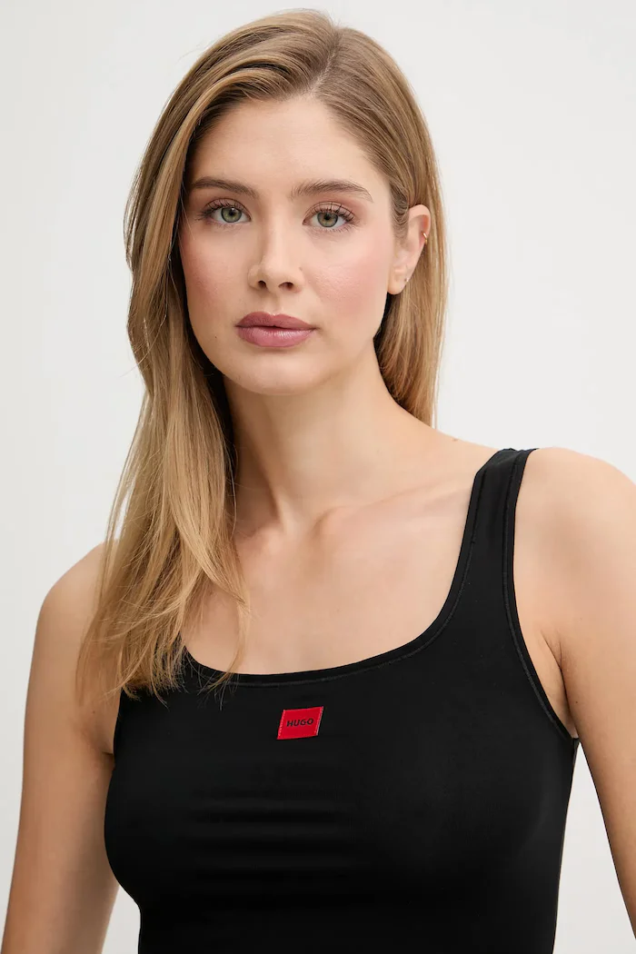 HUGO Топ SIGNATURE VEST в черно 50557181