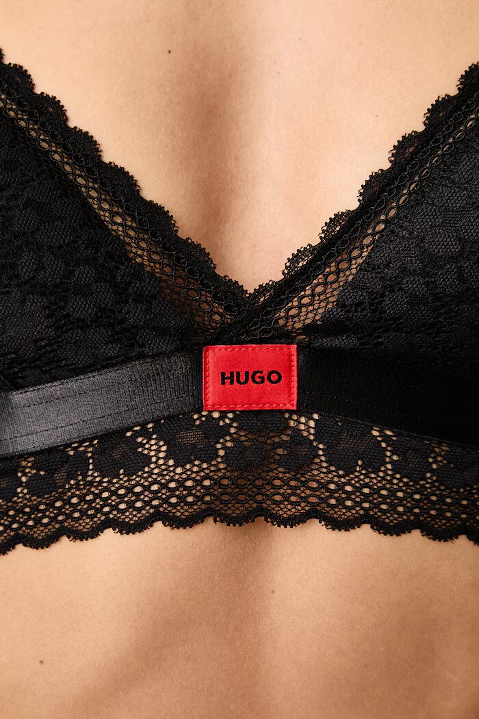HUGO триъгълен сутиен SAVANA TRIANGLE P черен 50570655