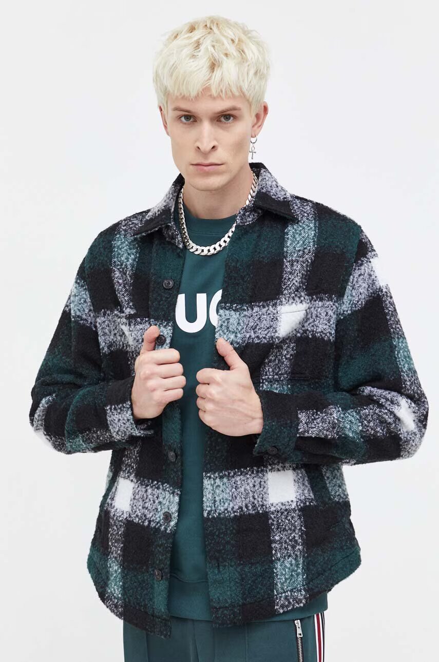 HUGO Яке тип риза с вълна