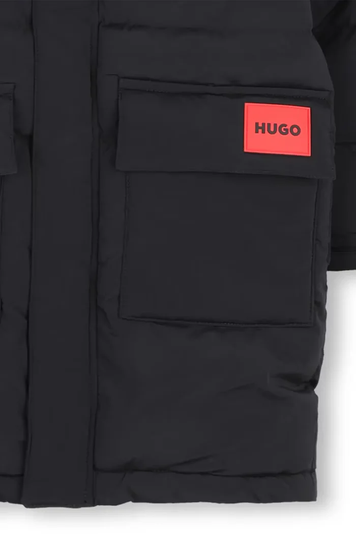 HUGO зимен яке за деца черен G01256