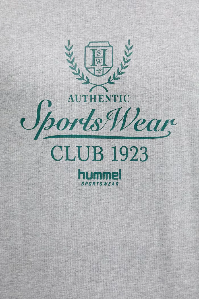 Hummel Суичър мъжки в сиво с принт 229844