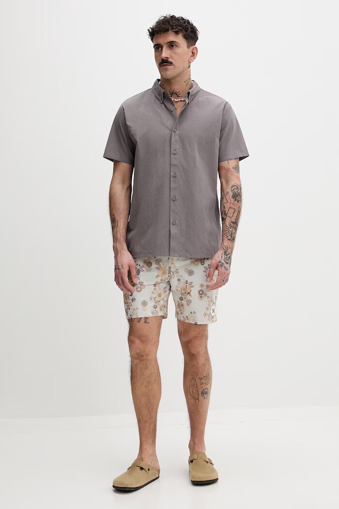 hurley плувни шорти мъжки бежови HSP26MMBS09030