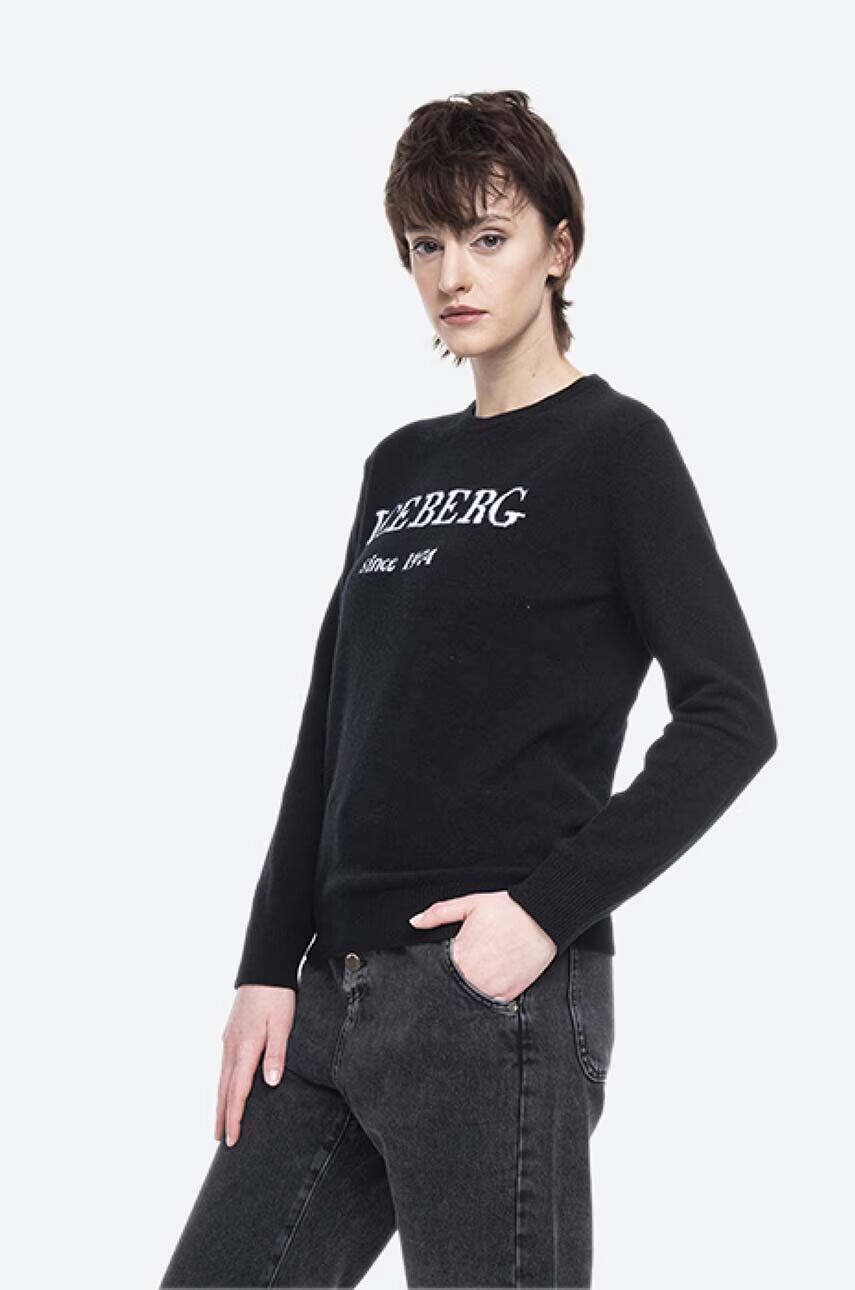 Iceberg Кашмирен пуловер Round Neck Knitted 20II2P0A0267003-9000