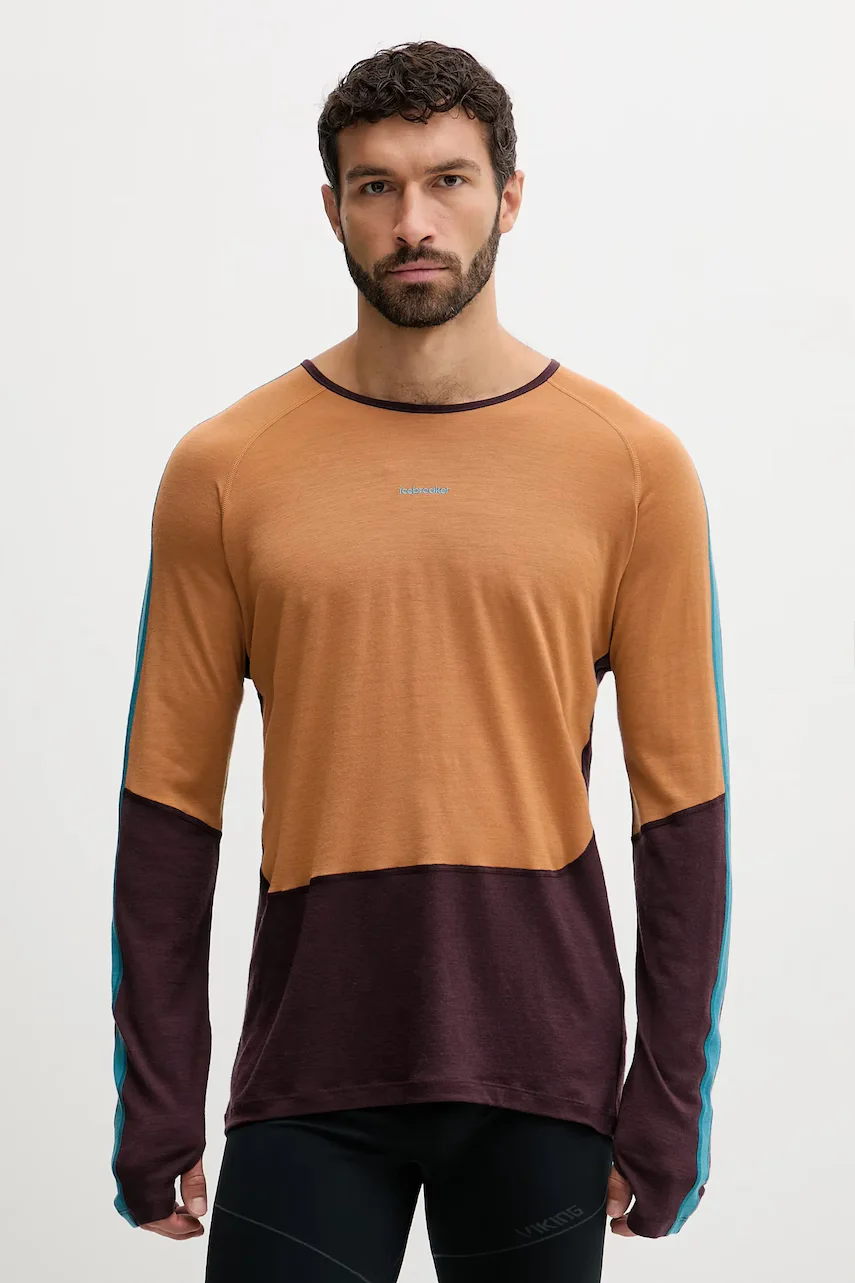 Icebreaker Функционална вълнена блуза с дълъг ръкав Merino 200 Oasis