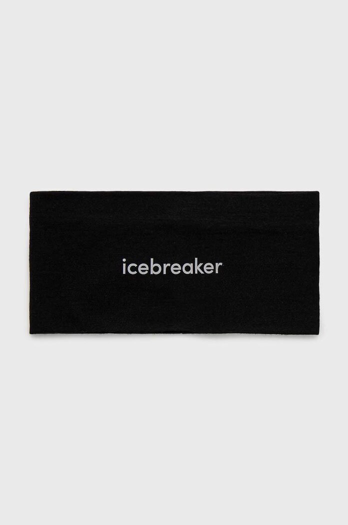 Icebreaker Лента за глава Oasis Mer 200 Headband Merino в черно IB0A56SG0011