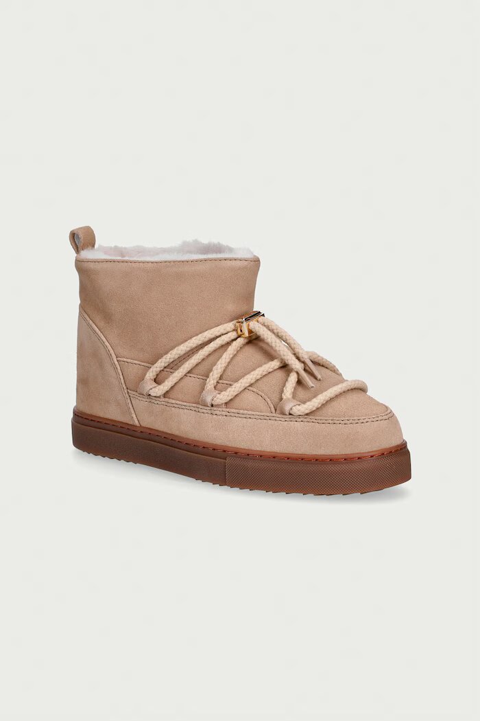 Inuikii апрески за деца от велур CLASSIC LOW бежови 3001.001.0022