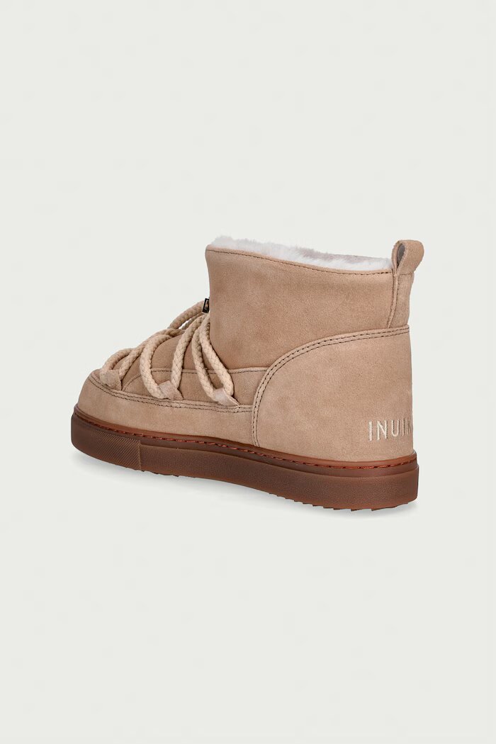 Inuikii апрески за деца от велур CLASSIC LOW бежови 3001.001.0022