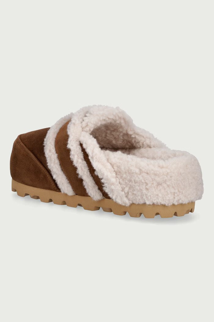 Inuikii чехли дамски от велур Cozy Loafer кафяви 1006.005.0011