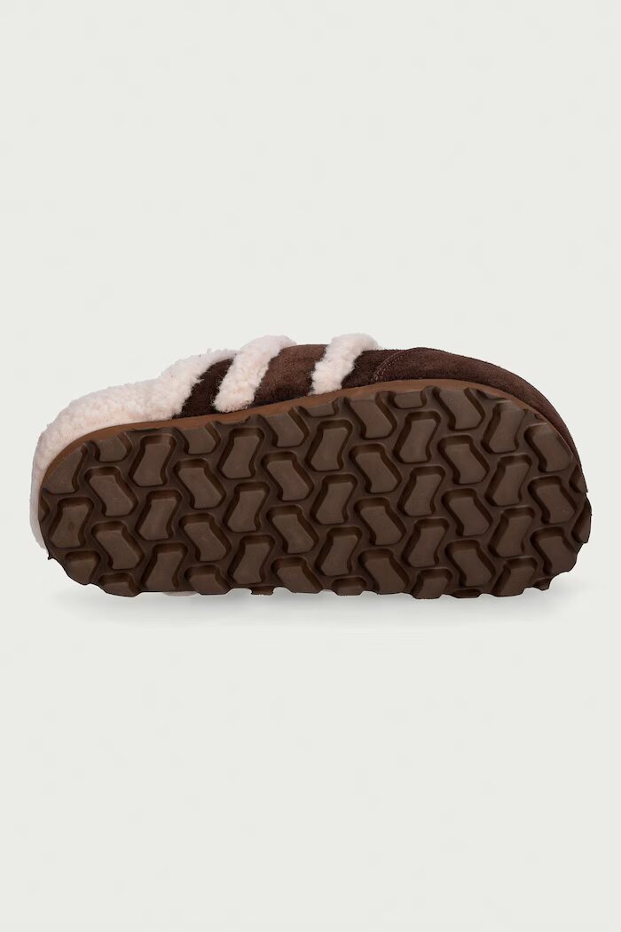 Inuikii чехли с платформа дамски от велур Cozy Loafer кафяви 1006.005.0011