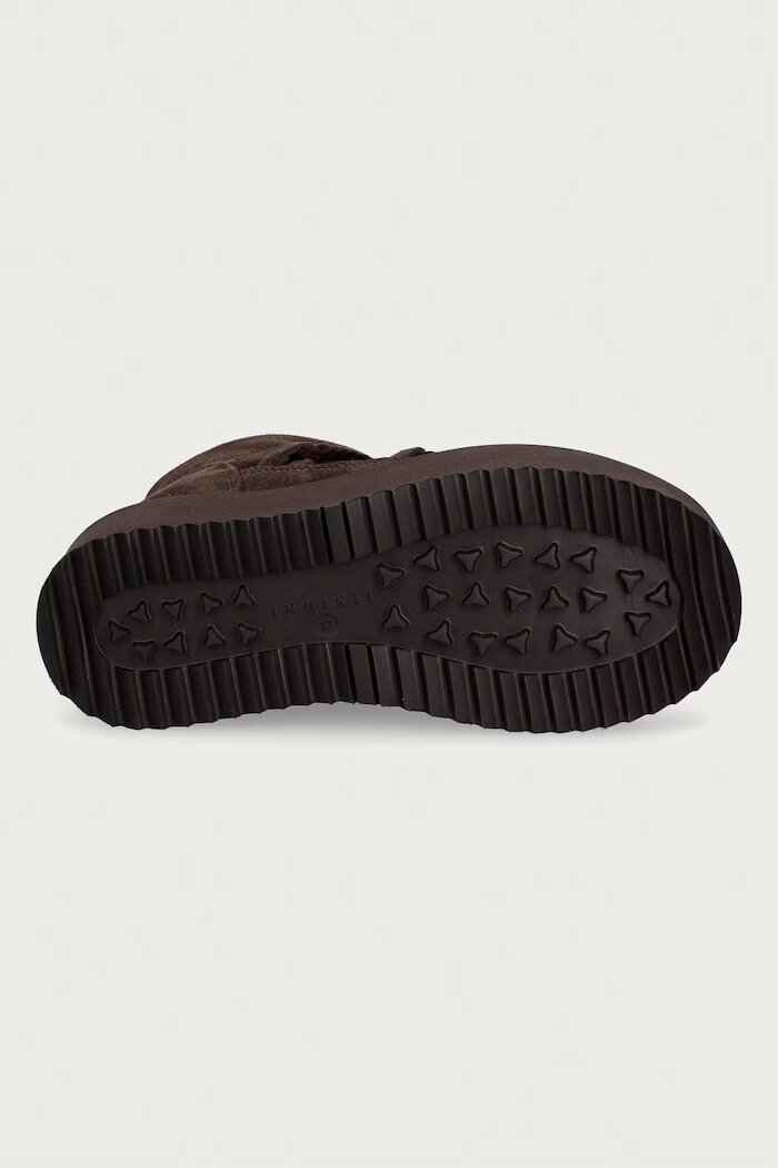 Inuikii Classic Low Platform апрески дамски от велур кафяви 1001.006.0012