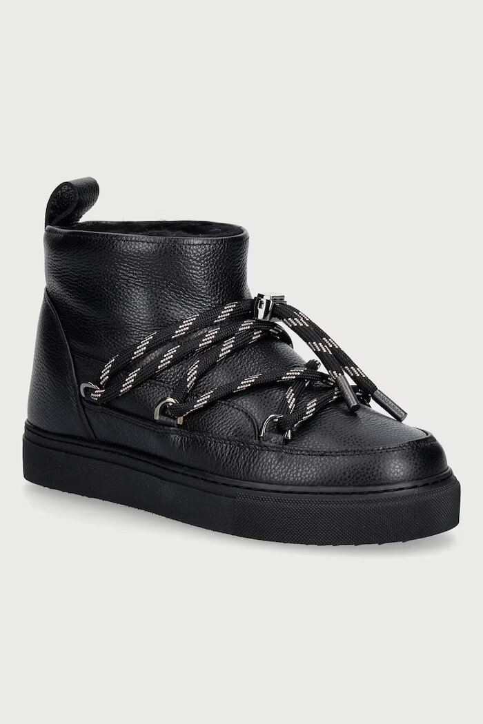 Inuikii Full Leather Gloss апрески дамски от кожа черни 1001.001.0371