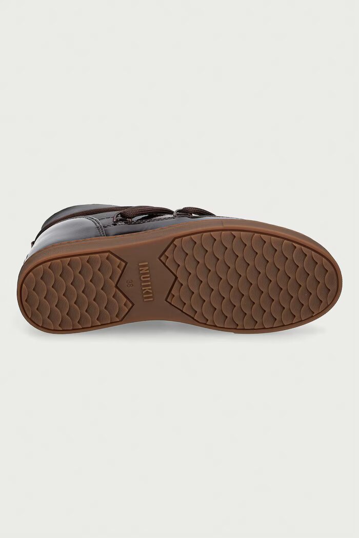 Inuikii Gloss Wedge апрески дамски от кожа кафяви 1001.004.0052