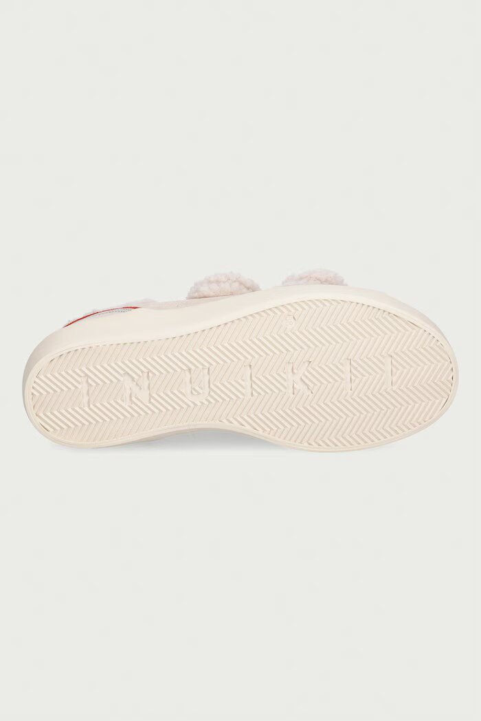 Inuikii Lila Shearling Low Velcro маратонки дамски от велур бежови 1001.001.0561