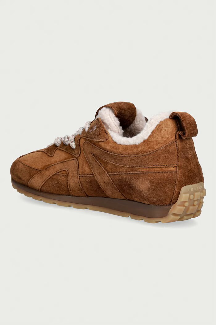 Inuikii Maribella Shearling маратонки дамски от велур кафяви 1001.001.0611
