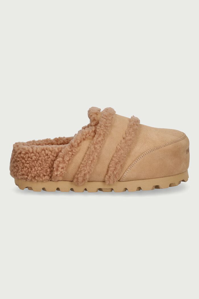 Inuikii пантофи дамски от велур Cozy Loafer бежови 1006.005.0011