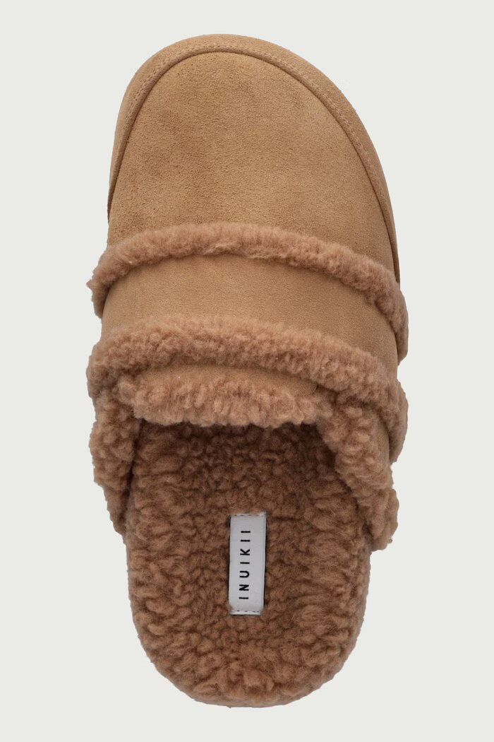 Inuikii пантофи дамски от велур Cozy Loafer бежови 1006.005.0011