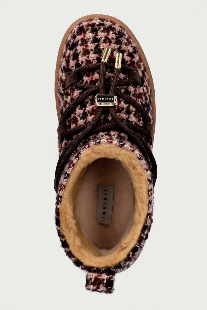 Inuikii Plaid Low апрески дамски кафяви 1001.001.0681