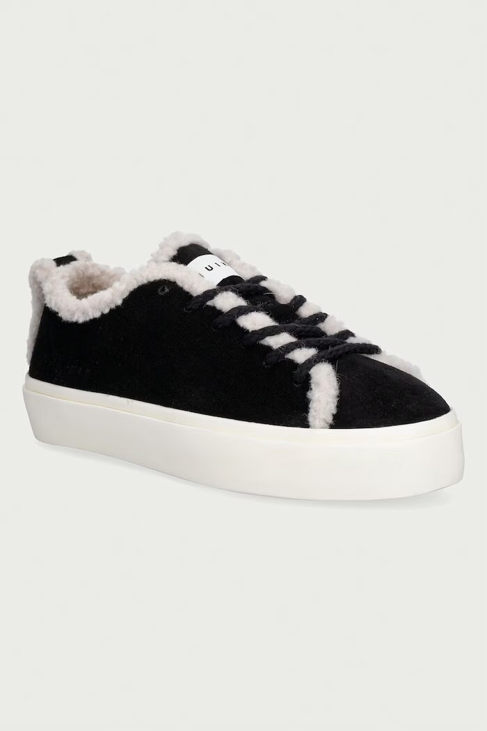 Inuikii Shearling Low маратонки дамски от велур черни 1001.001.0242