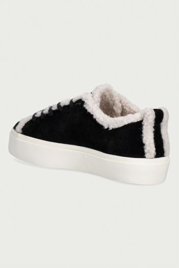 Inuikii Shearling Low маратонки дамски от велур черни 1001.001.0242
