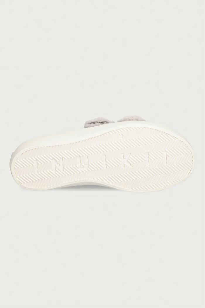 Inuikii Shearling Low Velcro маратонки дамски от велур сиви 1001.001.0231.030
