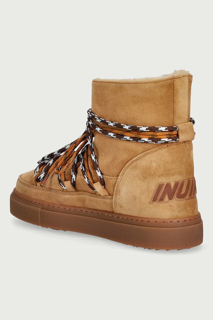 Inuikii Suede Double Tie апрески дамски от велур бежови 1001.003.0711
