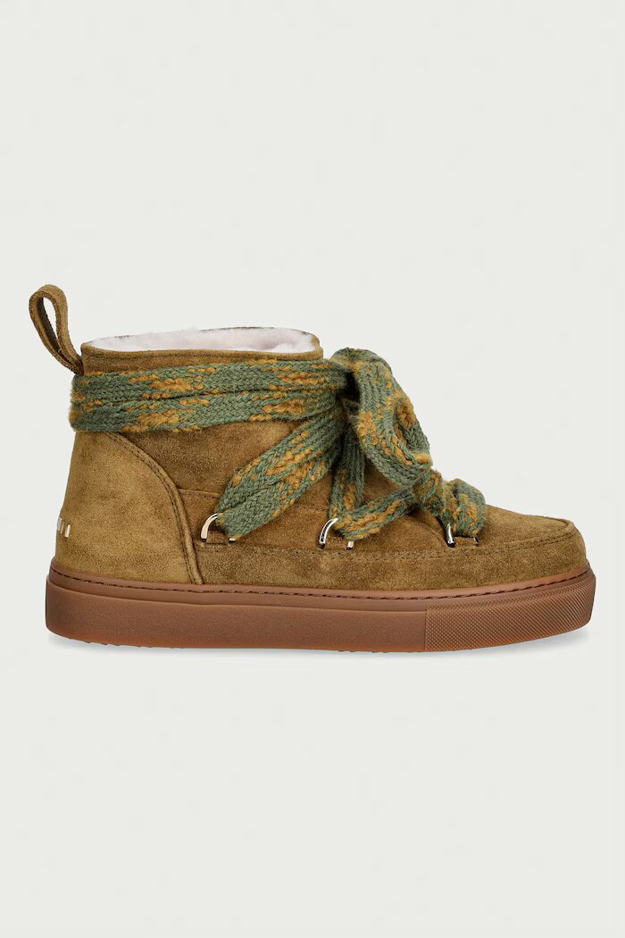 Inuikii Suede Knot апрески дамски от велур зелени 1001.001.0531