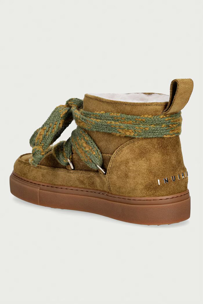 Inuikii Suede Knot апрески дамски от велур зелени 1001.001.0531