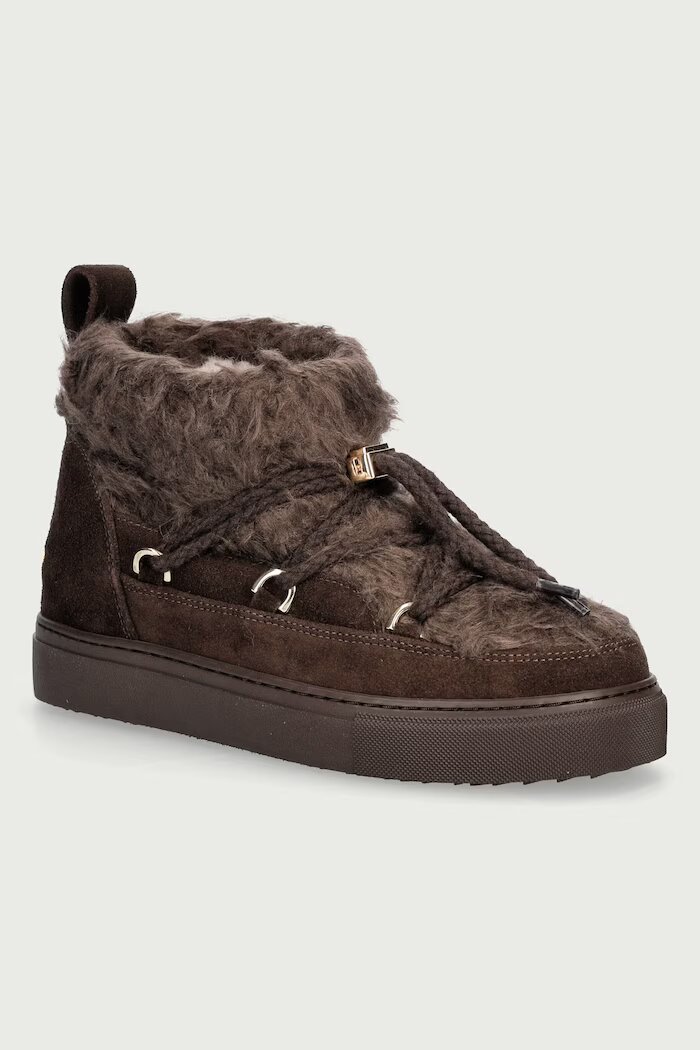 Inuikii Teddy Flower апрески дамски от велур кафяви 1001.001.0661