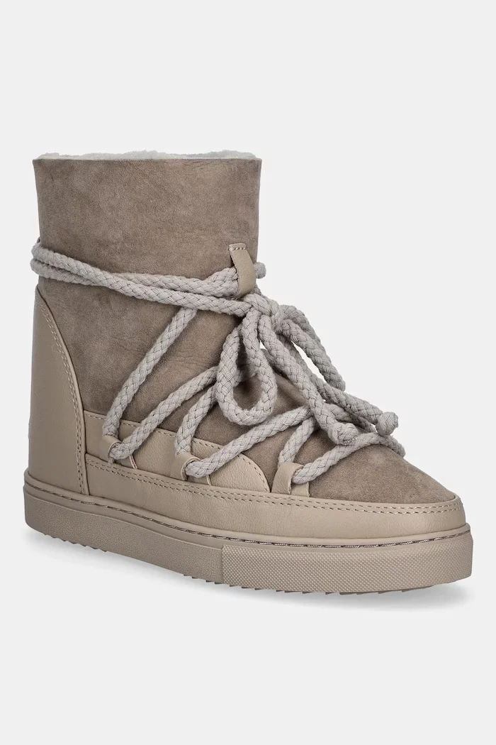 Inuikii Велурени апрески Classic Wedge в сиво 1001.004.0042.030