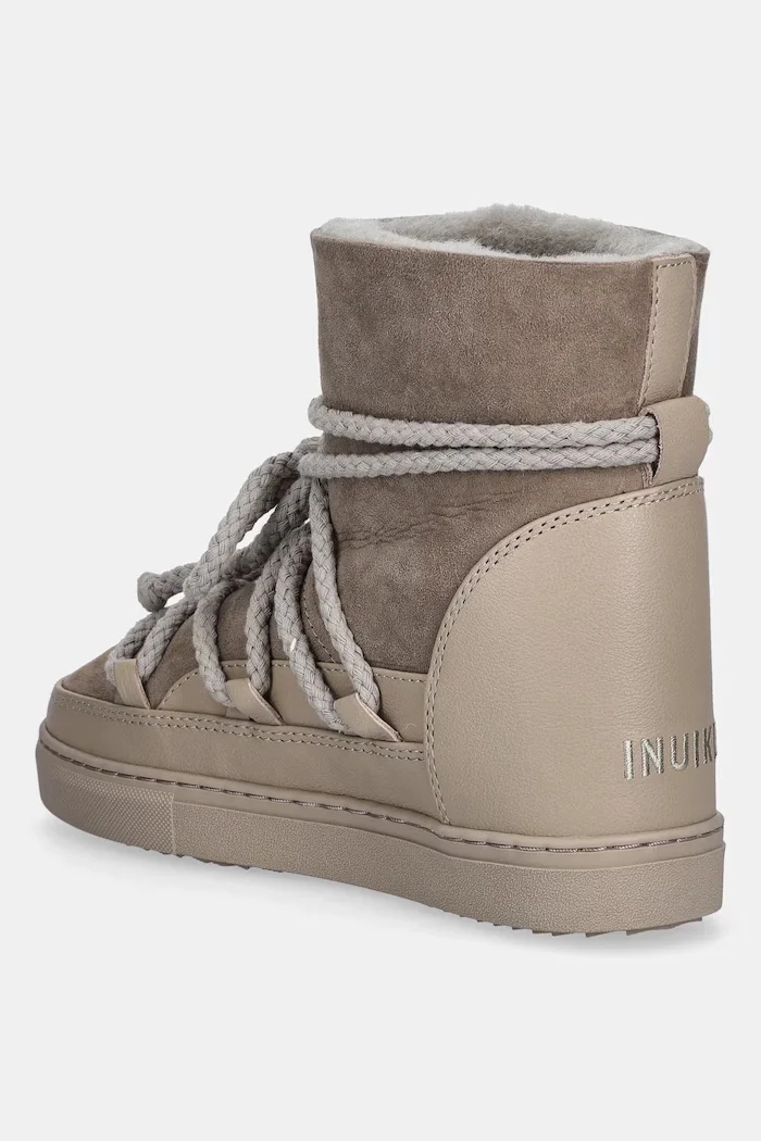 Inuikii Велурени апрески Classic Wedge в сиво 1001.004.0042.030