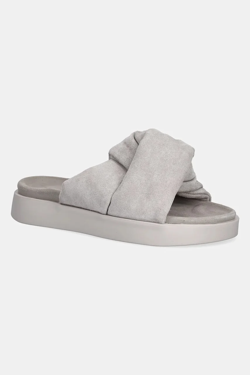 Inuikii Велурени чехли Soft Crossed Suede