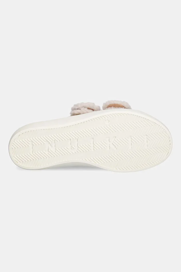 Inuikii Велурени маратонки Shearling Low Velcro в бежово 1001.001.0231.250
