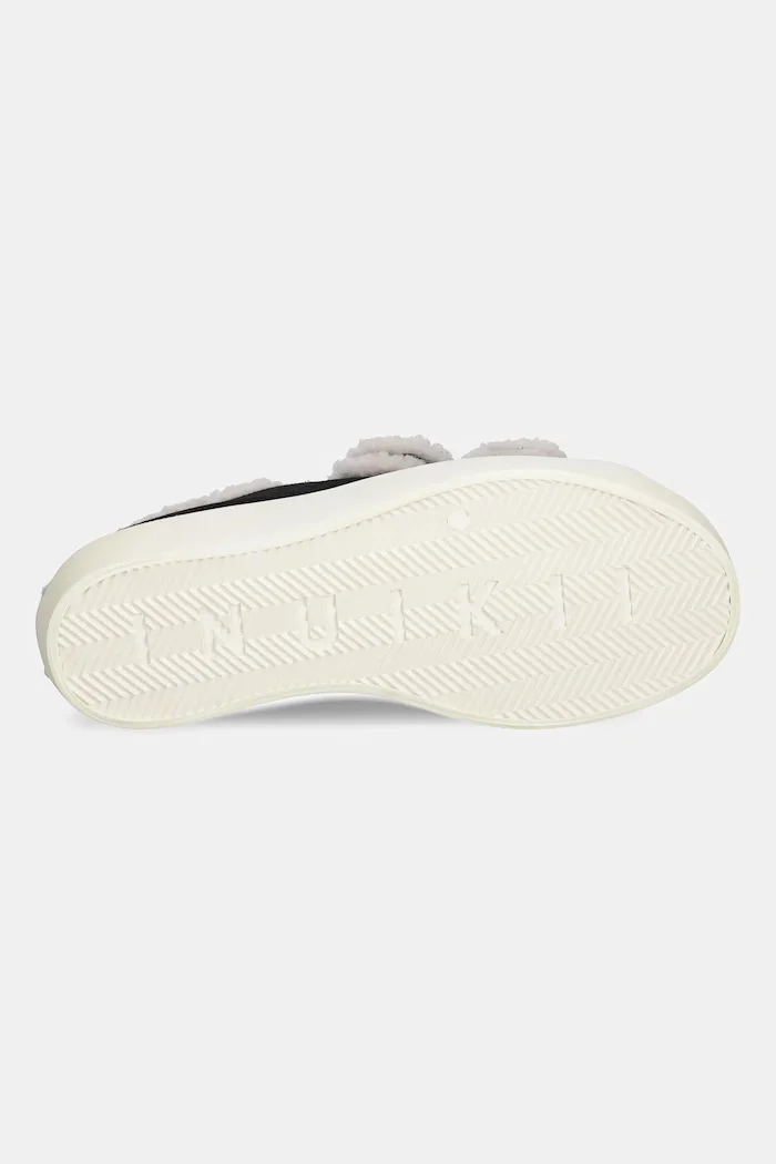Inuikii Велурени маратонки Shearling Low Velcro в черно 1001.001.0231.000