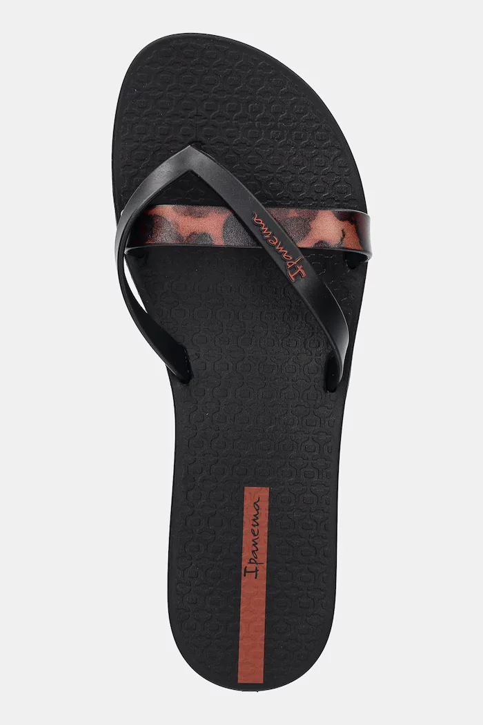 Ipanema Джапанки KIREI CHIC F в черно с равна подметка 83673-BB740