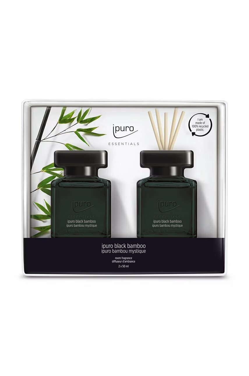 Ipuro Комплект арома дифузер Black Bamboo 2 x 50 ml