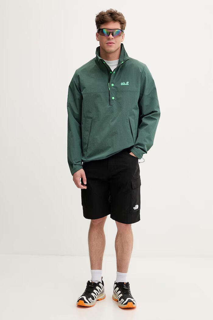 Jack Wolfskin преходно яке мъжко Find The Wild зелено A65898