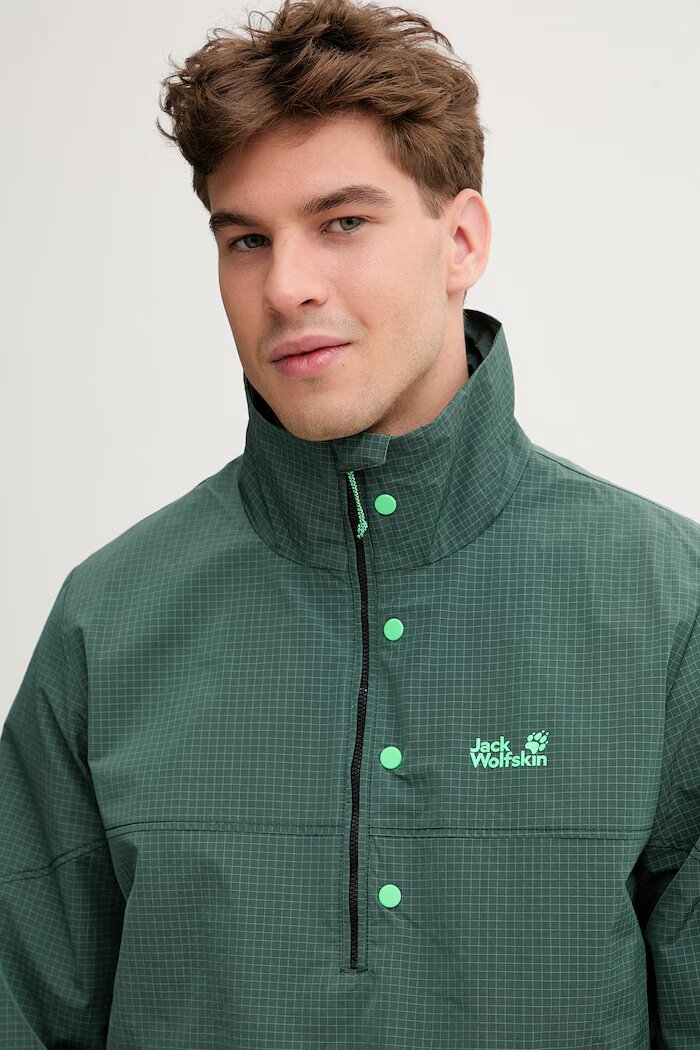 Jack Wolfskin преходно яке мъжко Find The Wild зелено A65898