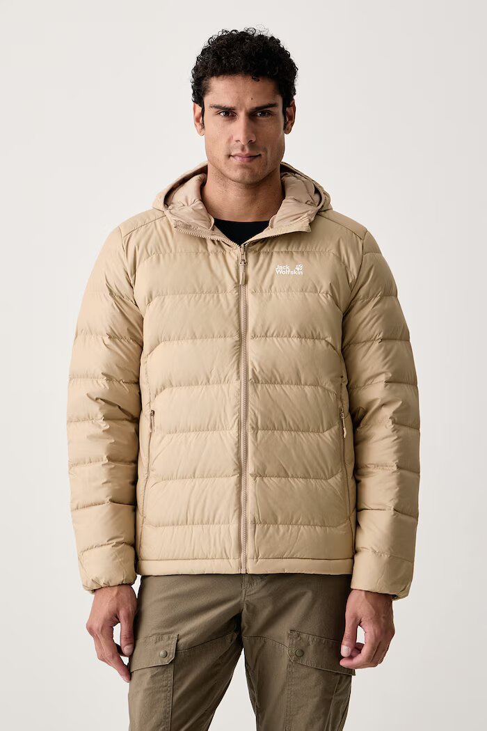 Jack Wolfskin пухено яке мъжко WILD PASS DOWN бежово A66298