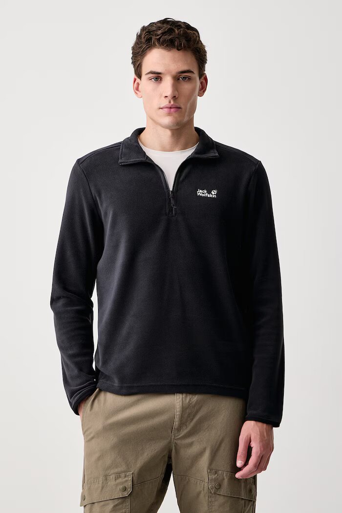 Jack Wolfskin спортен суичър мъжки Taunus 100 черен A65798