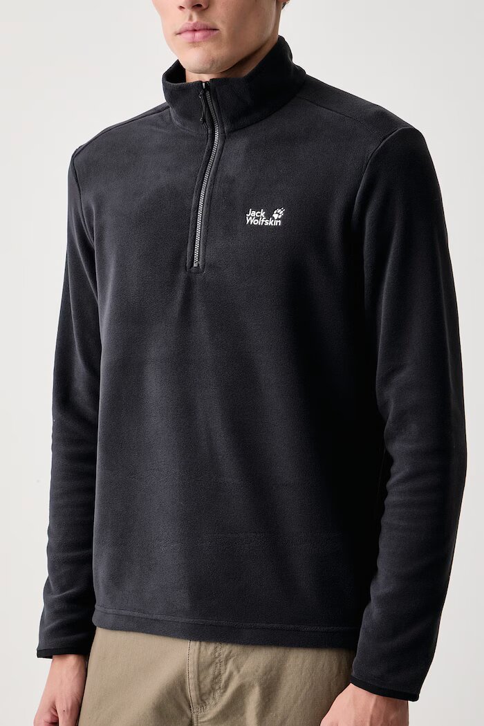 Jack Wolfskin спортен суичър мъжки Taunus 100 черен A65798