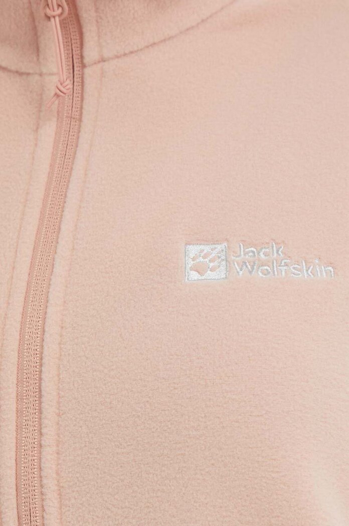 Jack Wolfskin Спортен суичър Taunus в розово с изчистен дизайн 1711391